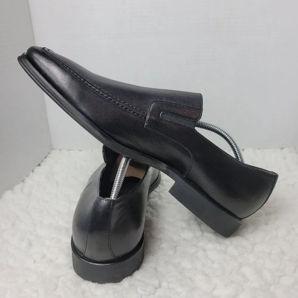 Bruno Magli Dress Shoes Mens Size 11.5 Raging Brown Leather Slip On Loafer